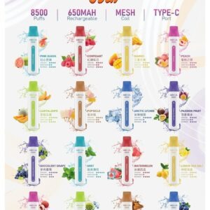 魅嗨 MEHA VBar 小白條一次性 (8500口 便攜式一次性電子煙)